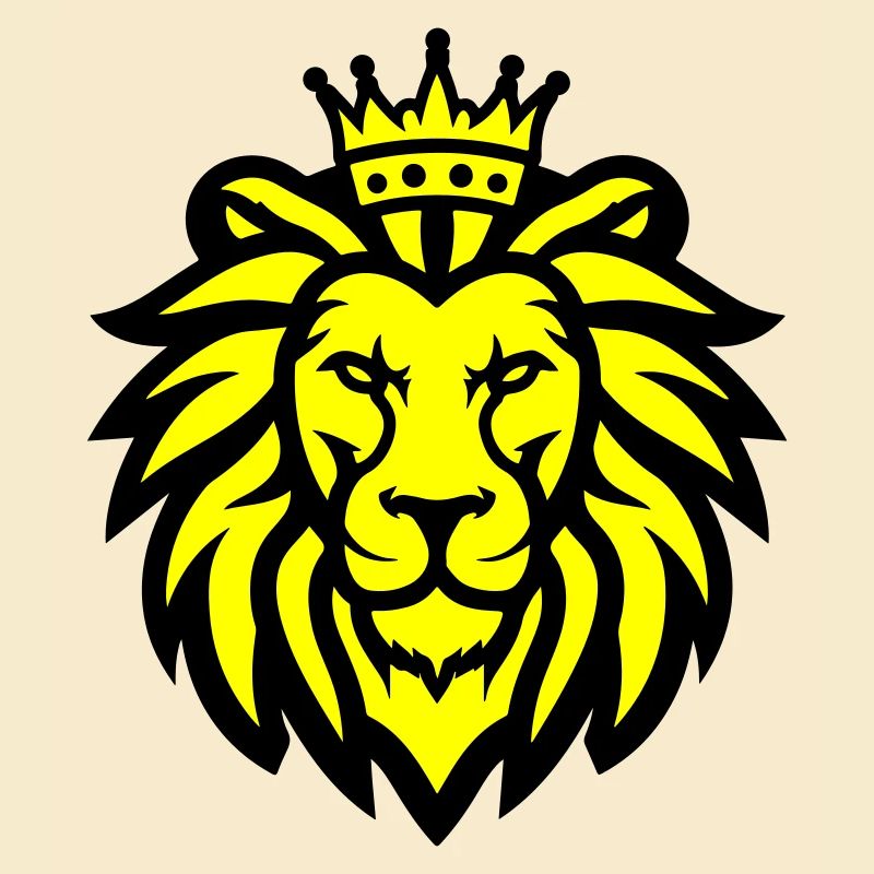 Lion Head Crown Lion