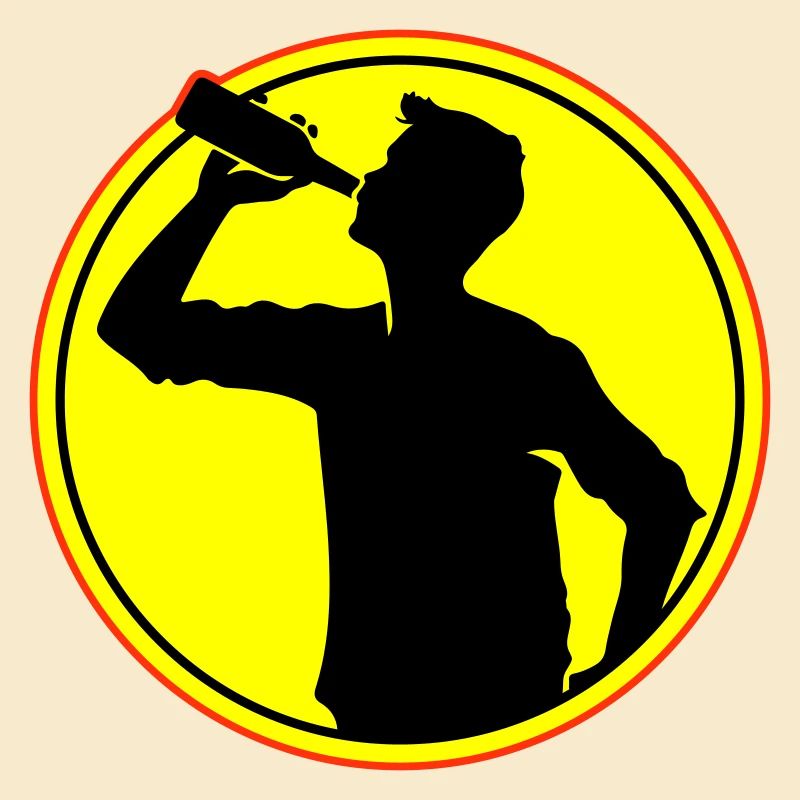 Trinker Bier Silhouette