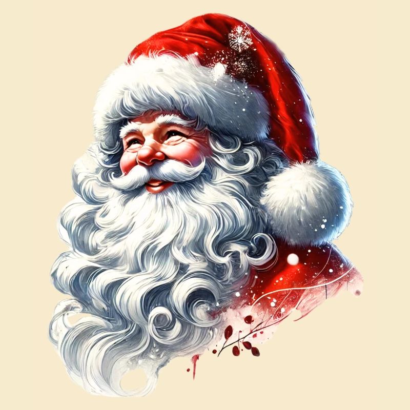 Weihnachtsmann mit strahlendem Lächeln