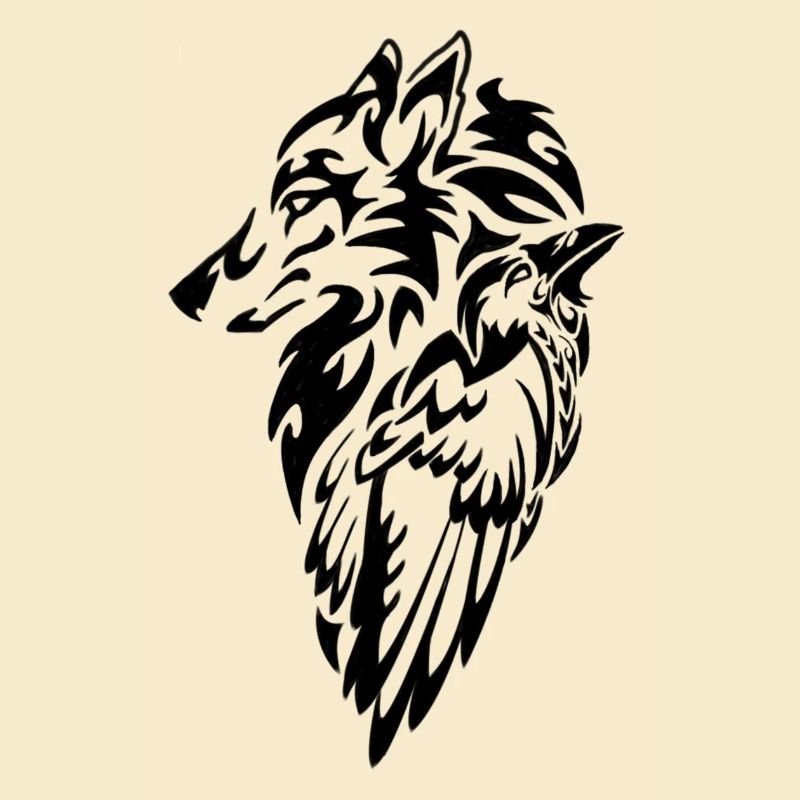 Wolf und Rabe