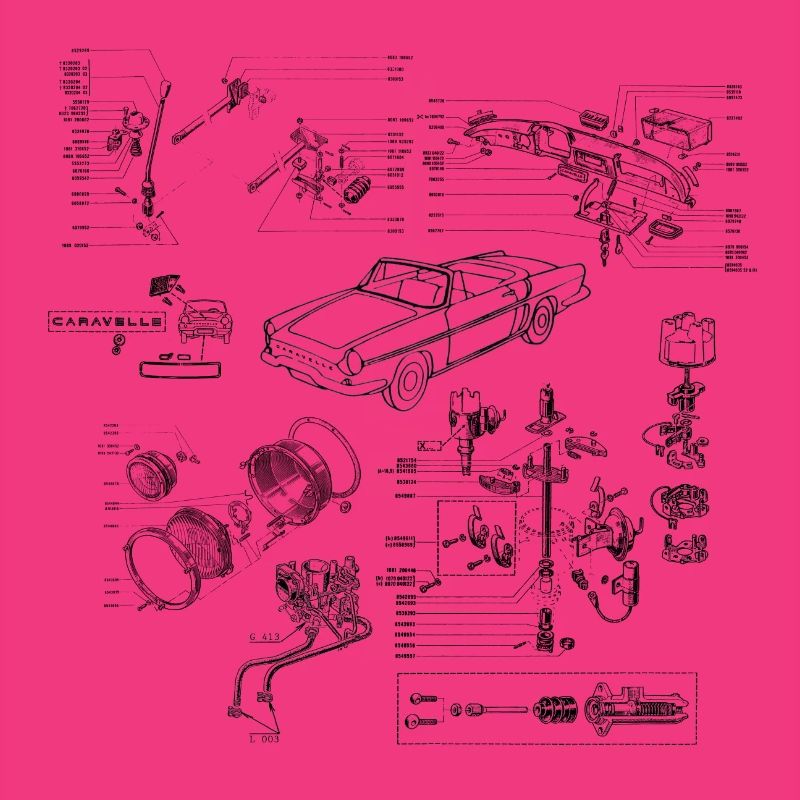 Caravelle exploded view black