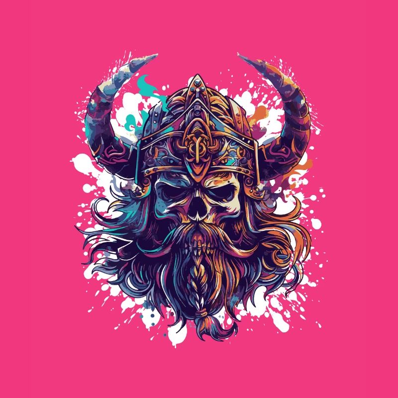 Wikinger Odin Totenkopf