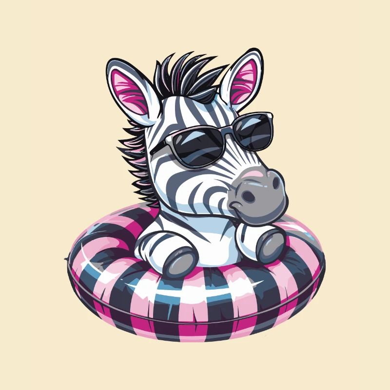 Zebra Sommer Comic