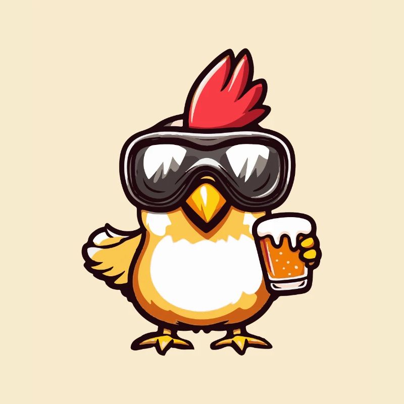 Chicken Ski Beer