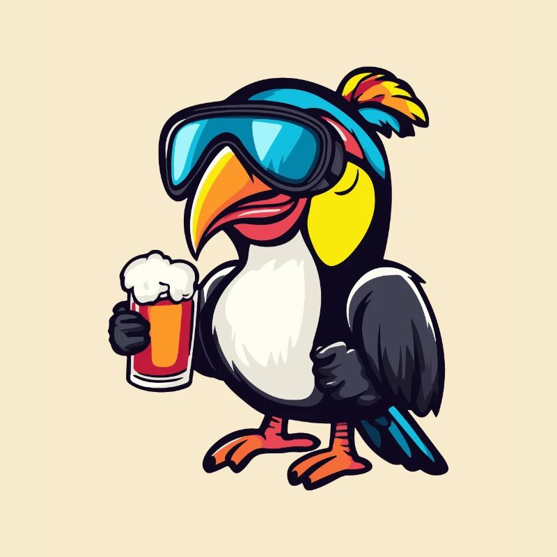 Toucan Bird Ski Beer