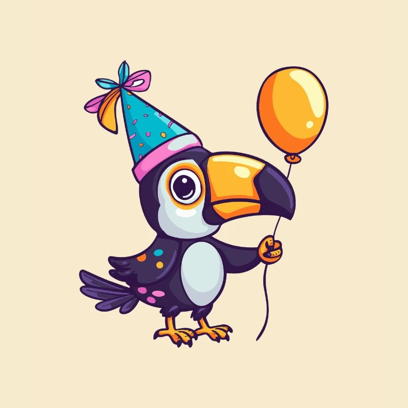 Toucan oiseau anniversaire bébé