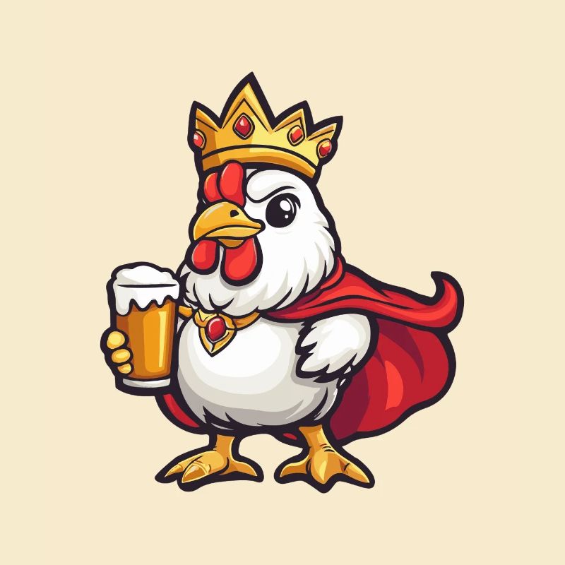 Bière de coq drôle