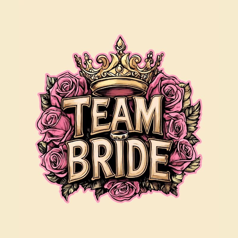 Équipe Mariée Mariage Poule