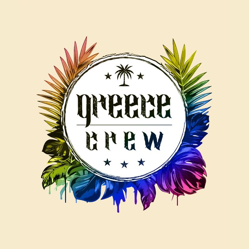 Grèce Crew Coloré