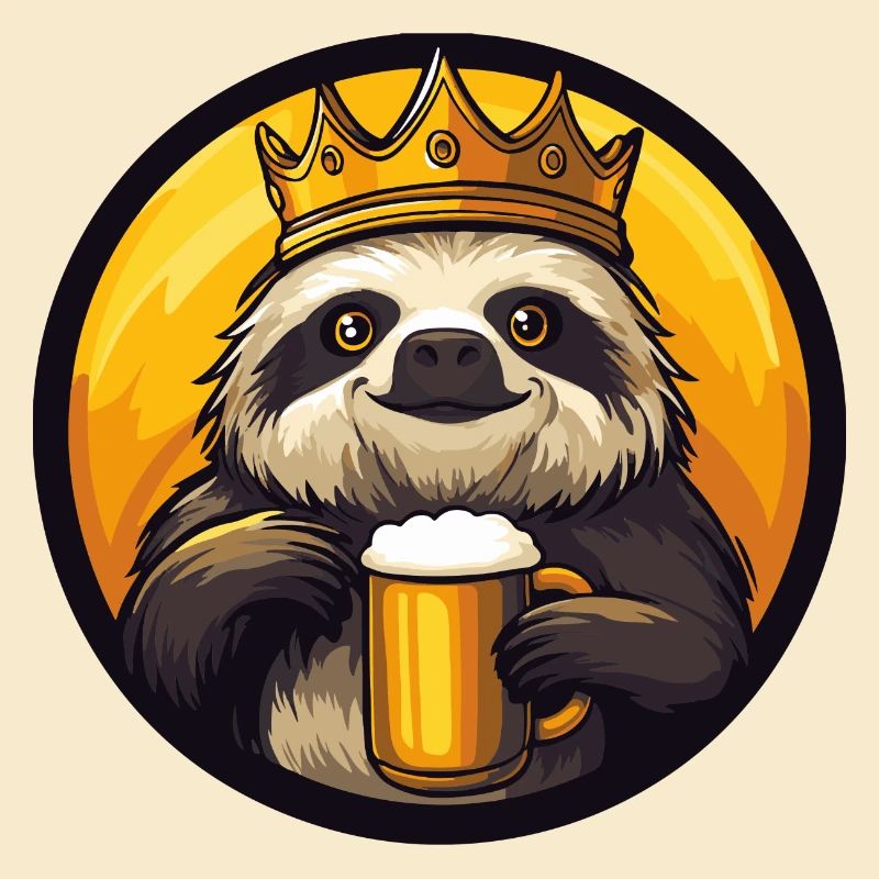 Faultier Bier Comic