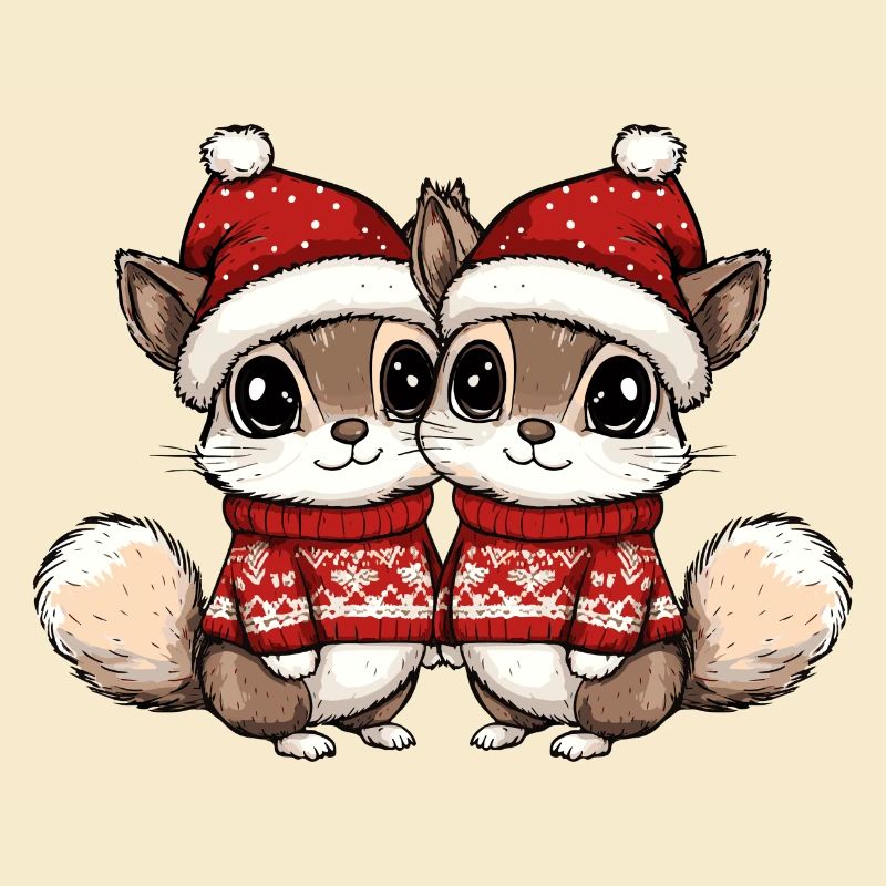 Équipe de Noël Squirrel