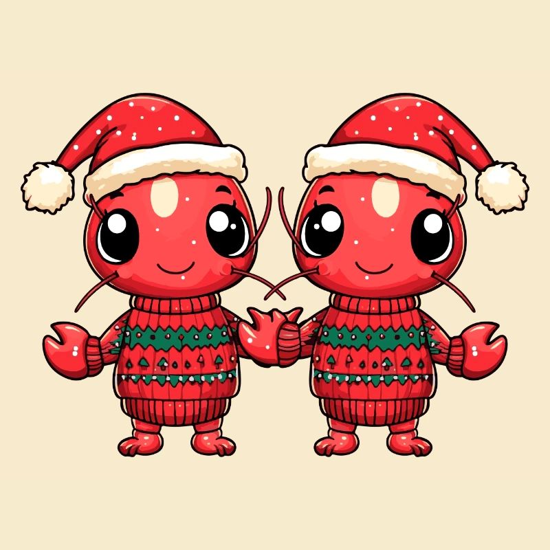 Lobster Crab Christmas Team
