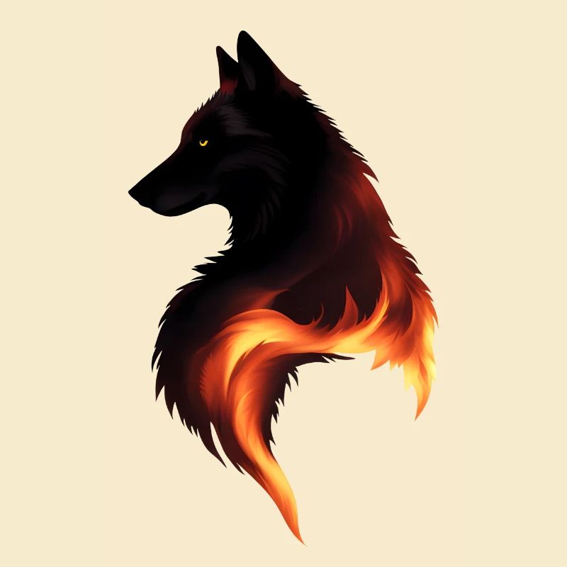 Wolf on Fire