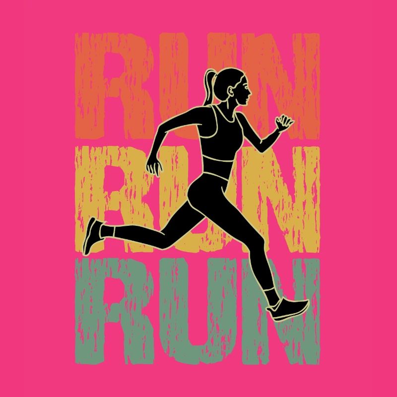 Run Run Run Vintage Runner Mädchen