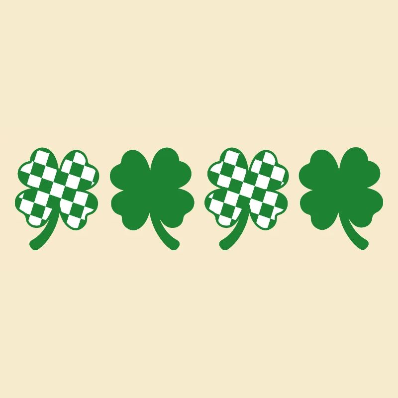 Checkered Clover St. Patrick's Day