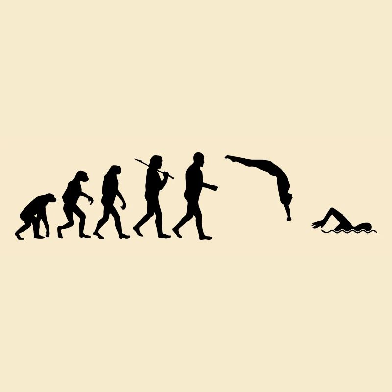 Swimmer Shirt · Darwin's Evolution · Gift