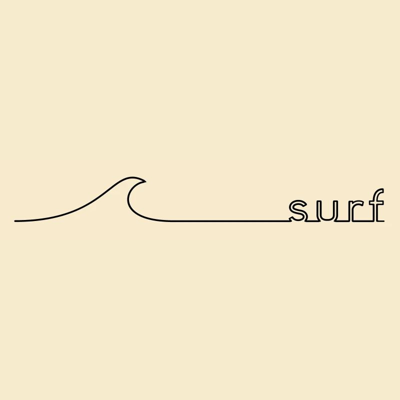 Idée cadeau de surf wave lettrage