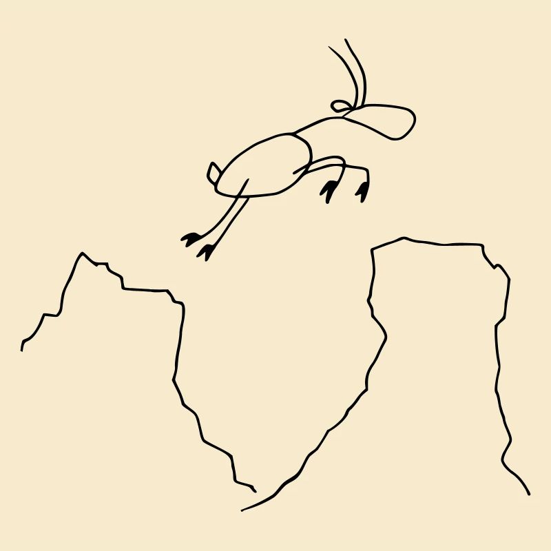 Springender Steinbock