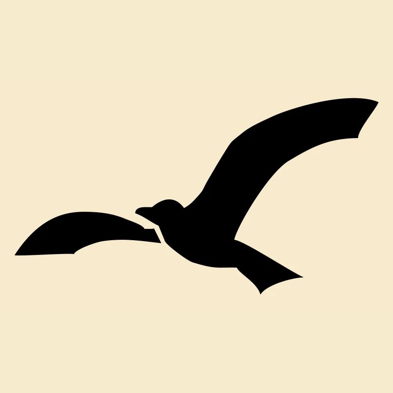 Möwe einfache silhouette