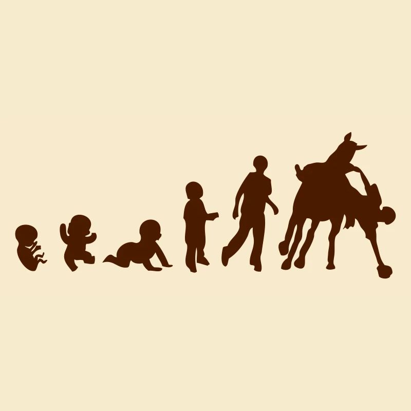 evolution pferd ball pferd reiter 1