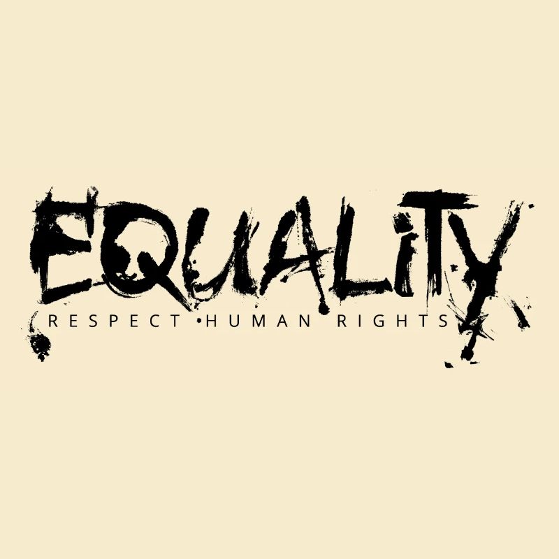 EQUALITY Schriftzug schwarz