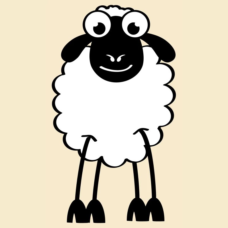 Schafe, weiße oder schwarze Schafe. Träumen oder schlafen