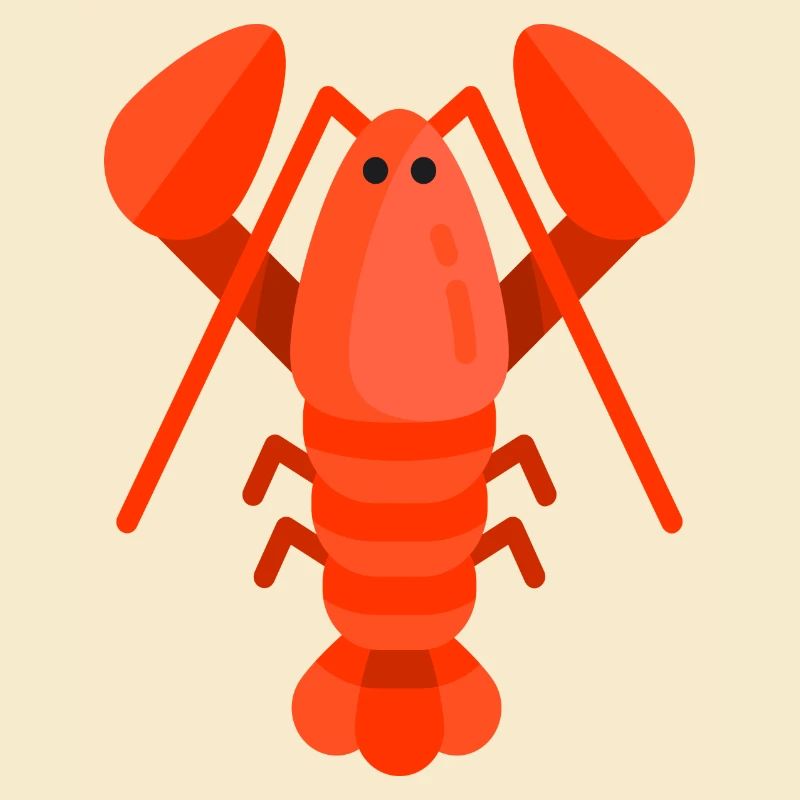 cool, big, red lobster