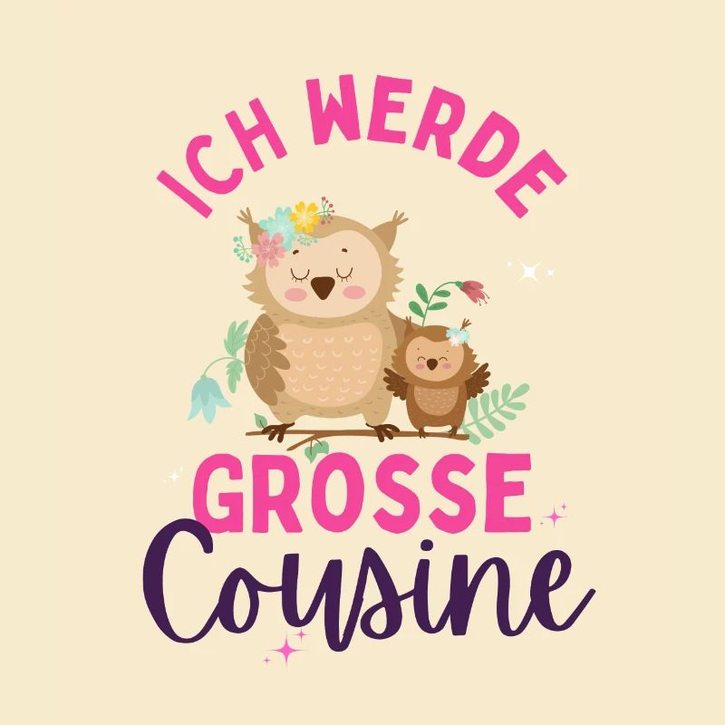 Ich werde Große Cousine 2024 Loading Eulen Herz