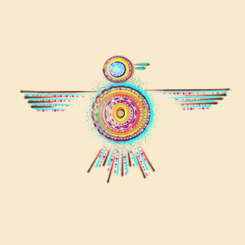 Bunter Vogel