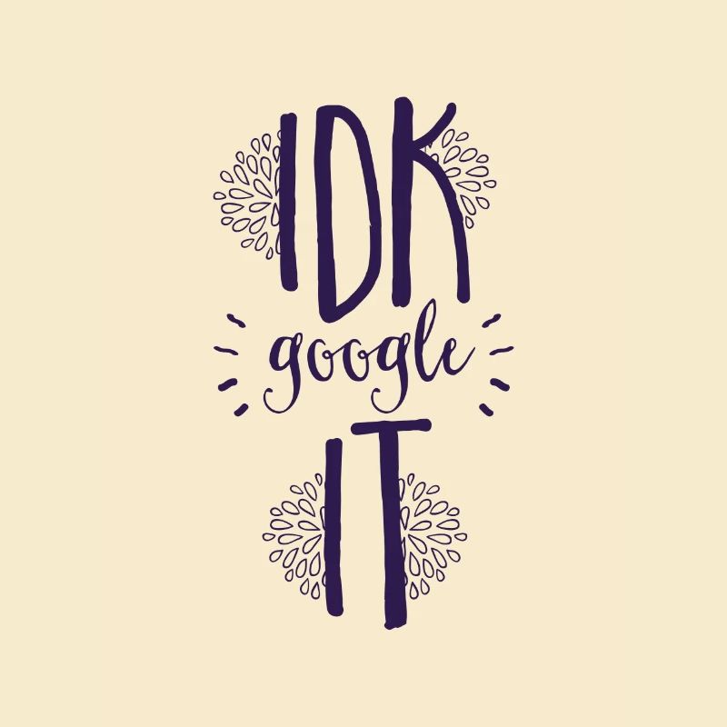 Frag doch Google Schriftzug Geschenkidee google it