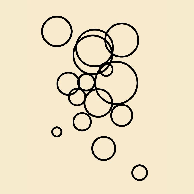 Abstract bubble pattern