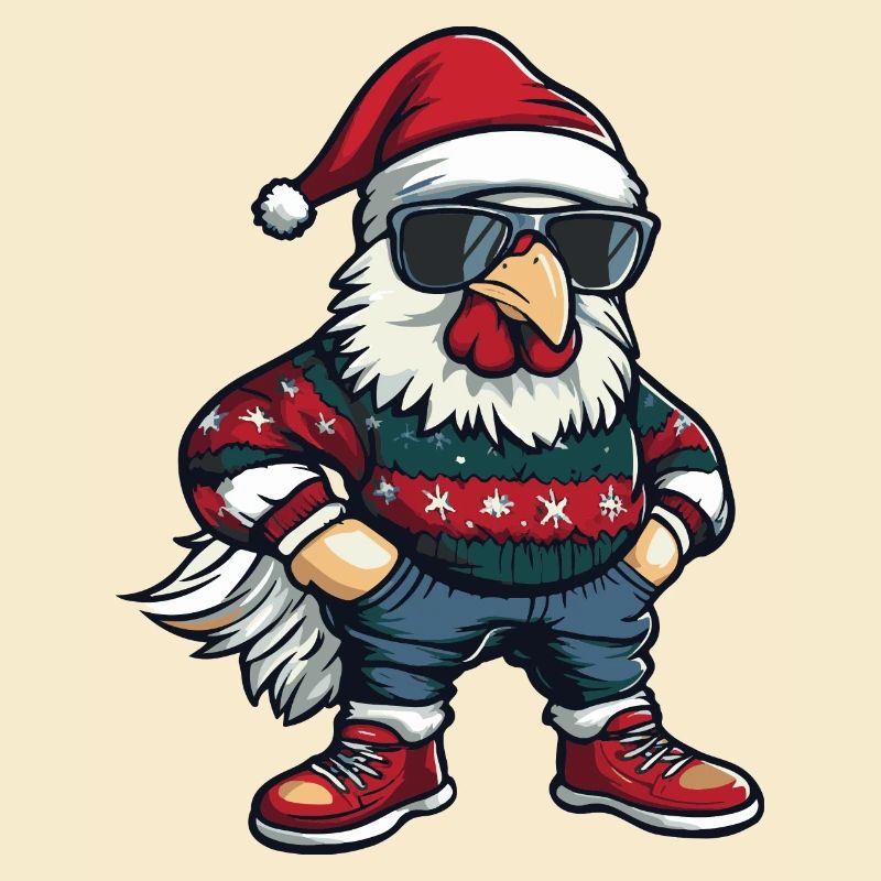 Rooster Christmas X-Mas