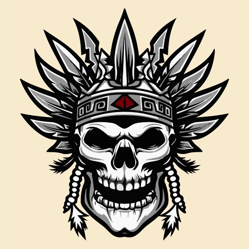 Chef Apache Skull Indien