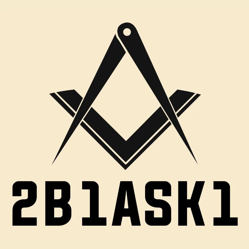Masonic square & compass 2B1ASK1