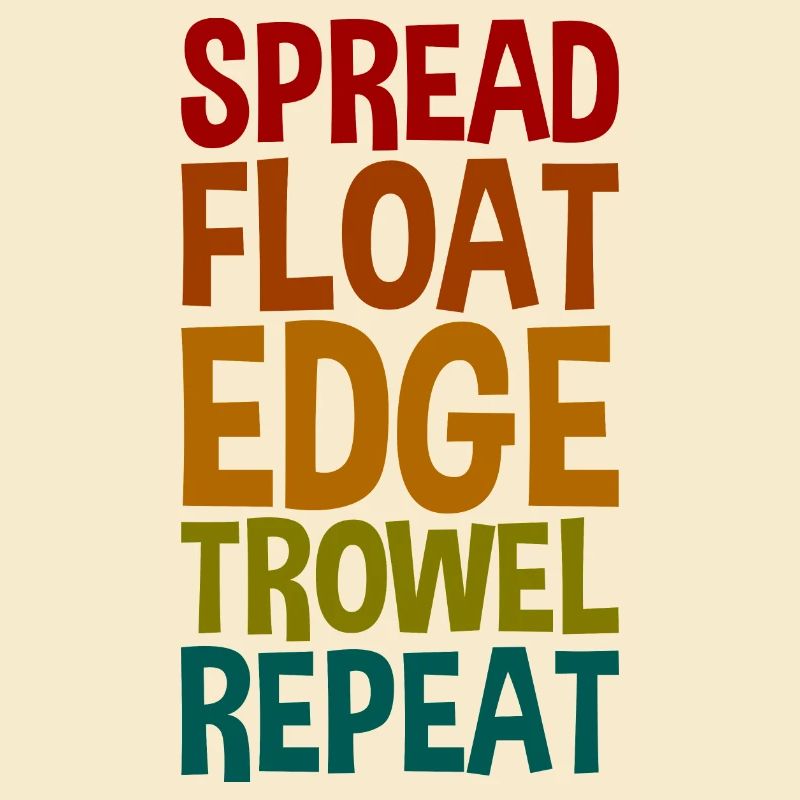 Spread Float Edge Trowel Repeat