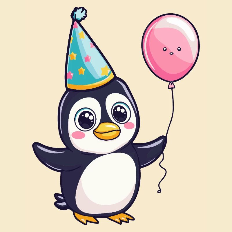 Pingouin Anniversaire Bébé