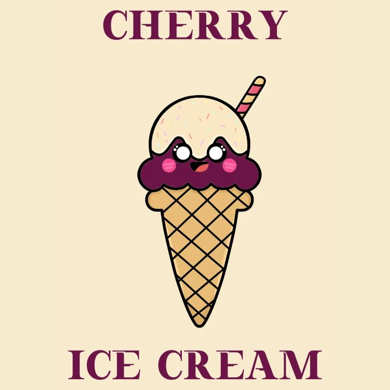 Eis Kirsche Cherry Ice Cream Geschenkidee Eiscreme