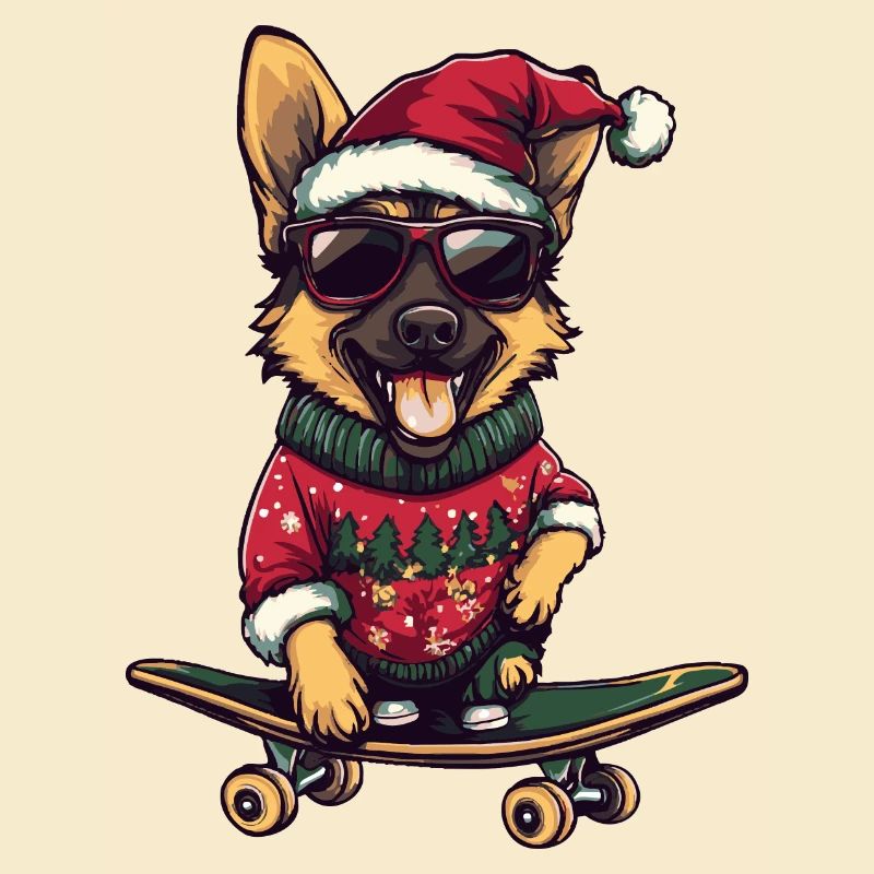 German Shepherd Christmas Funny