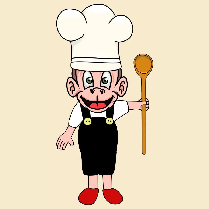 Monkey Kitchen Cooking Hosts Monkey Chefs Chef