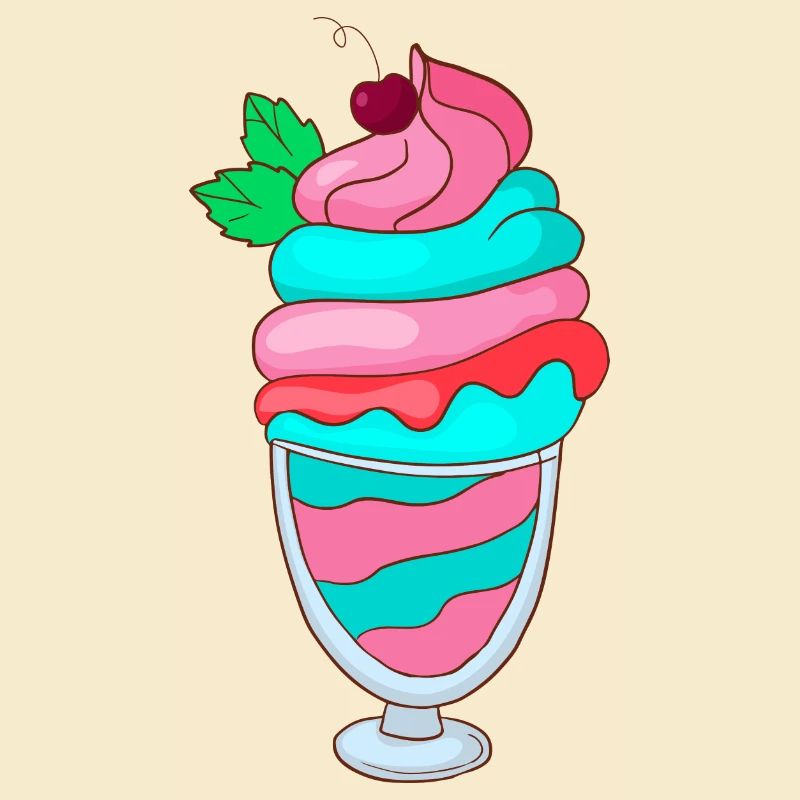 Crème glacée, crème glacée, crème glacée, crème glacée, boule, crème glacée, sundae