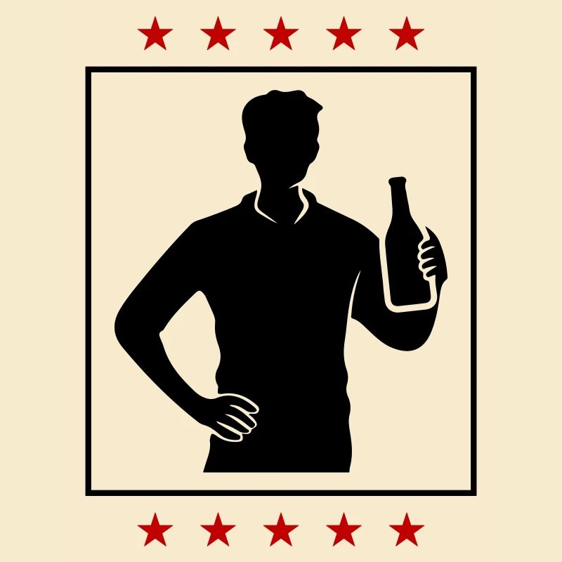 Bier Trinken Party Silhouette
