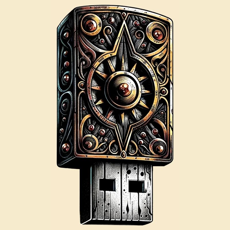 Dunkler USB-Stick