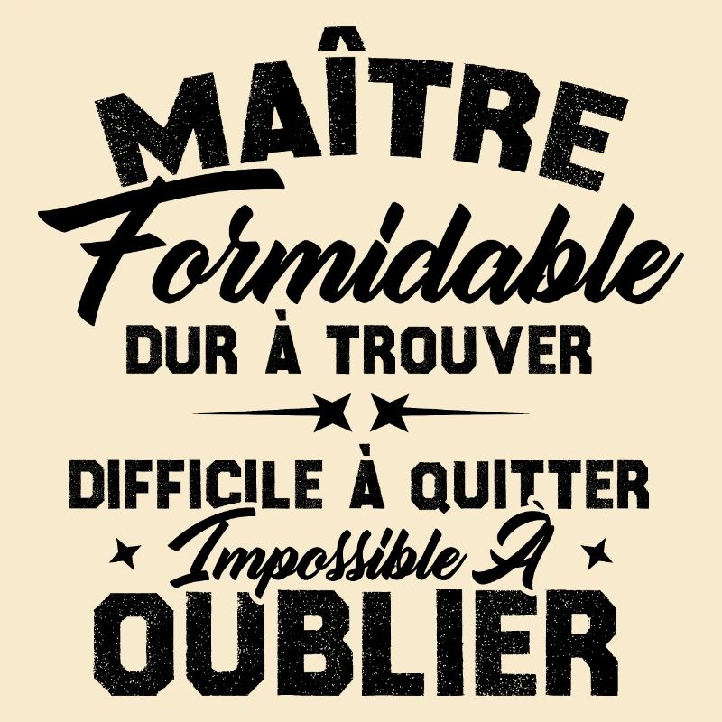 Maître Formidable Idée Cadeau Maître D'école