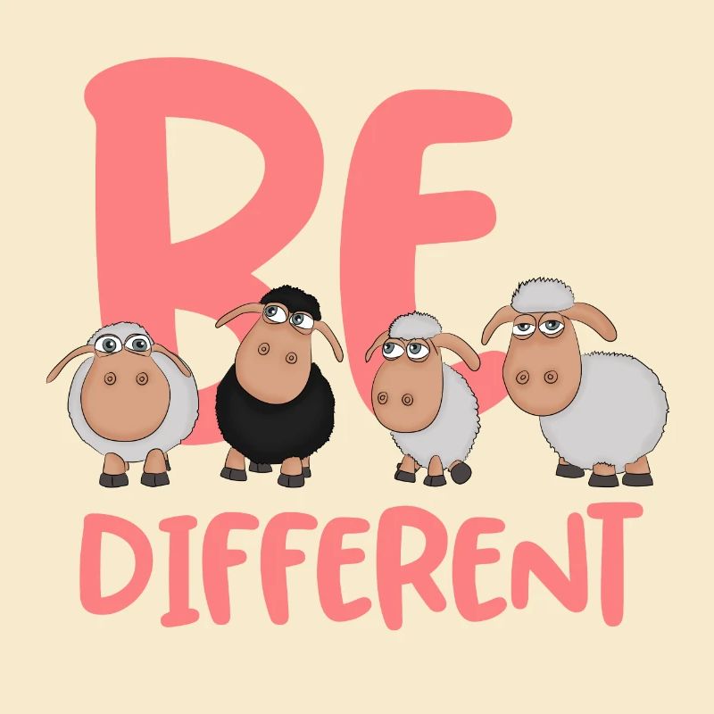 De différents moutons roses - Moutons uniques