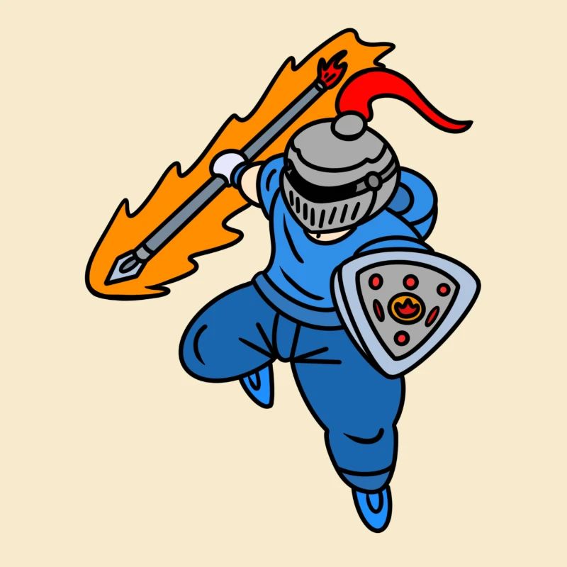 Cooler Ritter mit Kapuzenpullover