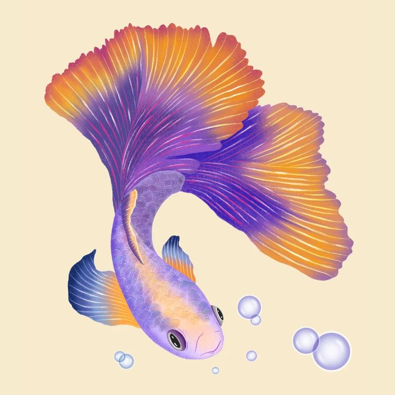 Fish. Elegant under water