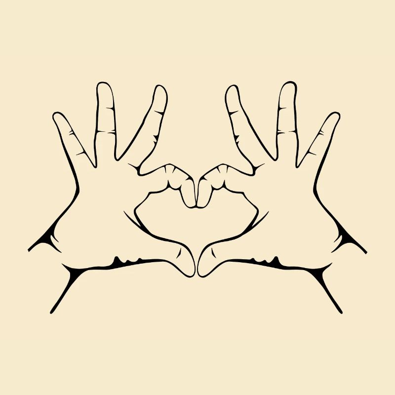 Hand Herz Geste Handherz geste Hand Herzgeste