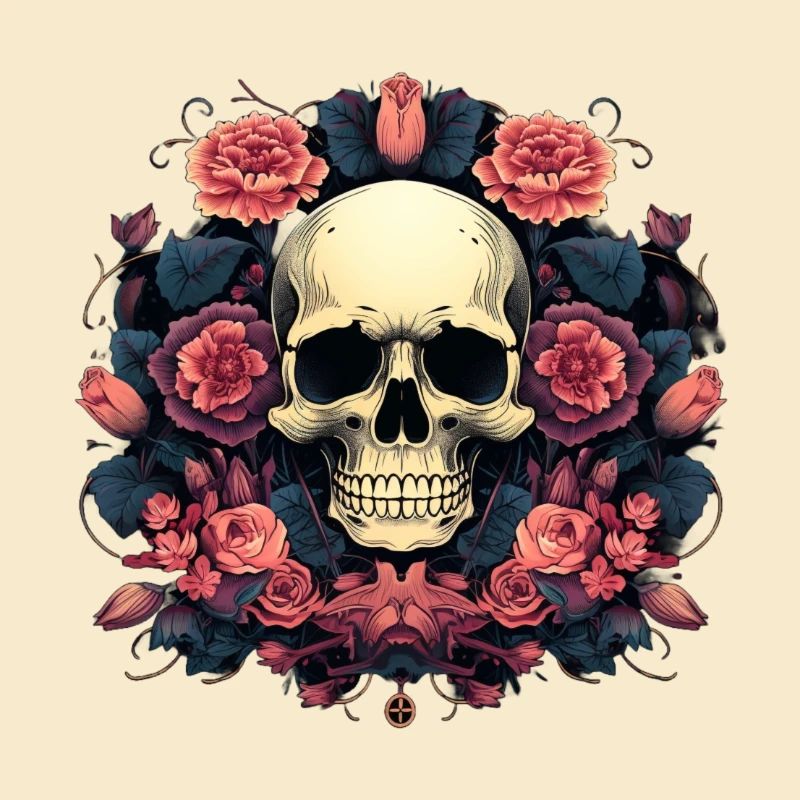 Cercle de fleurs gothiques
