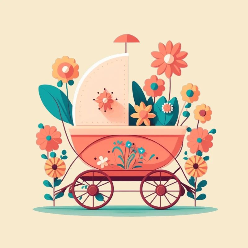 Flowery stroller 6