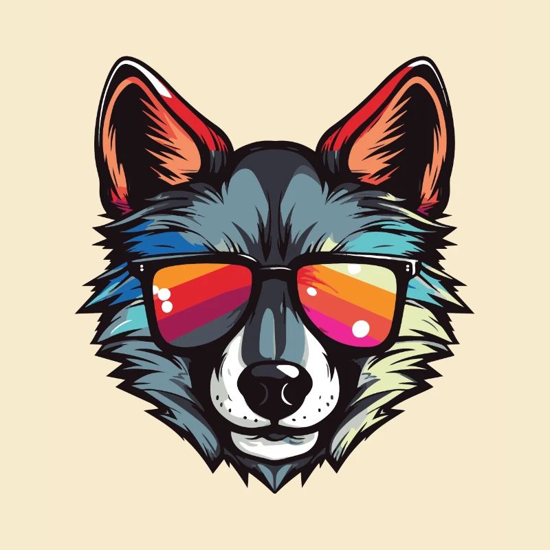 Wolf Kopf Cool